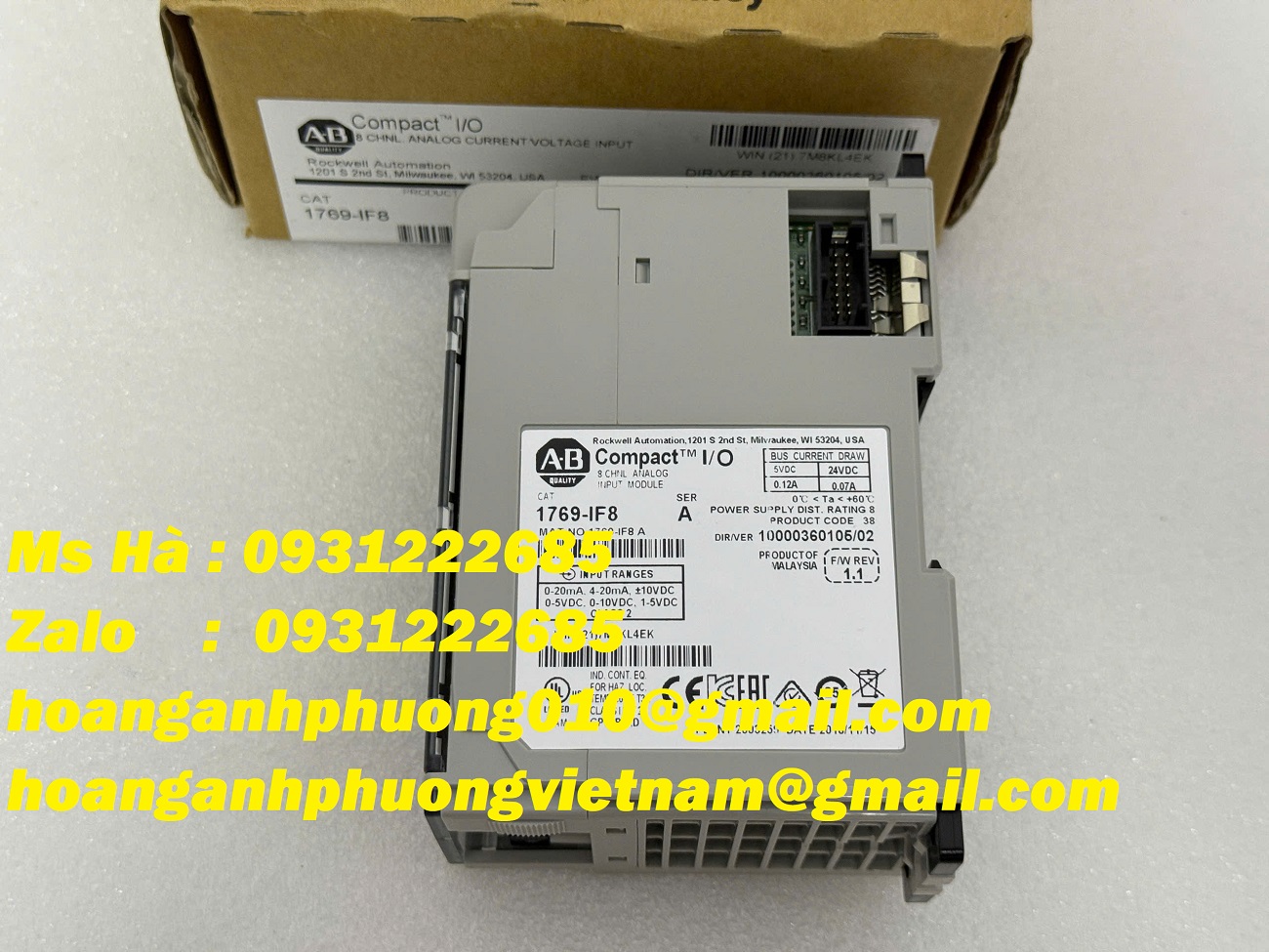 Module Allen Bradley 1769-IF8 giá tốt - bảo hành 12 tháng